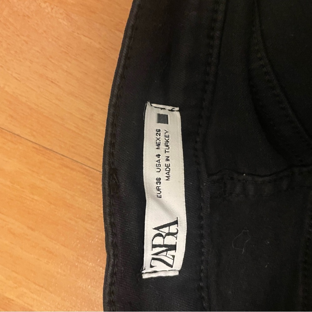 Zara Black High Waisted Skinny Jeans - US 4 - Picture 2 of 3